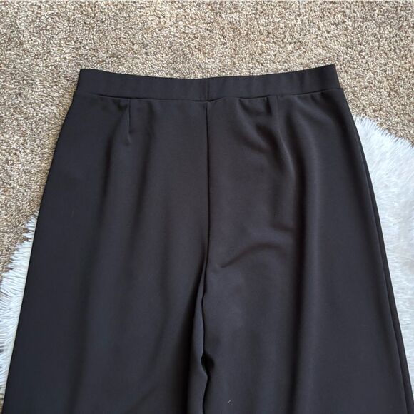 Asos Design Pants Pull On Wide Leg New Black Stretchy Womens Size 12 - Picture 4 of 7
